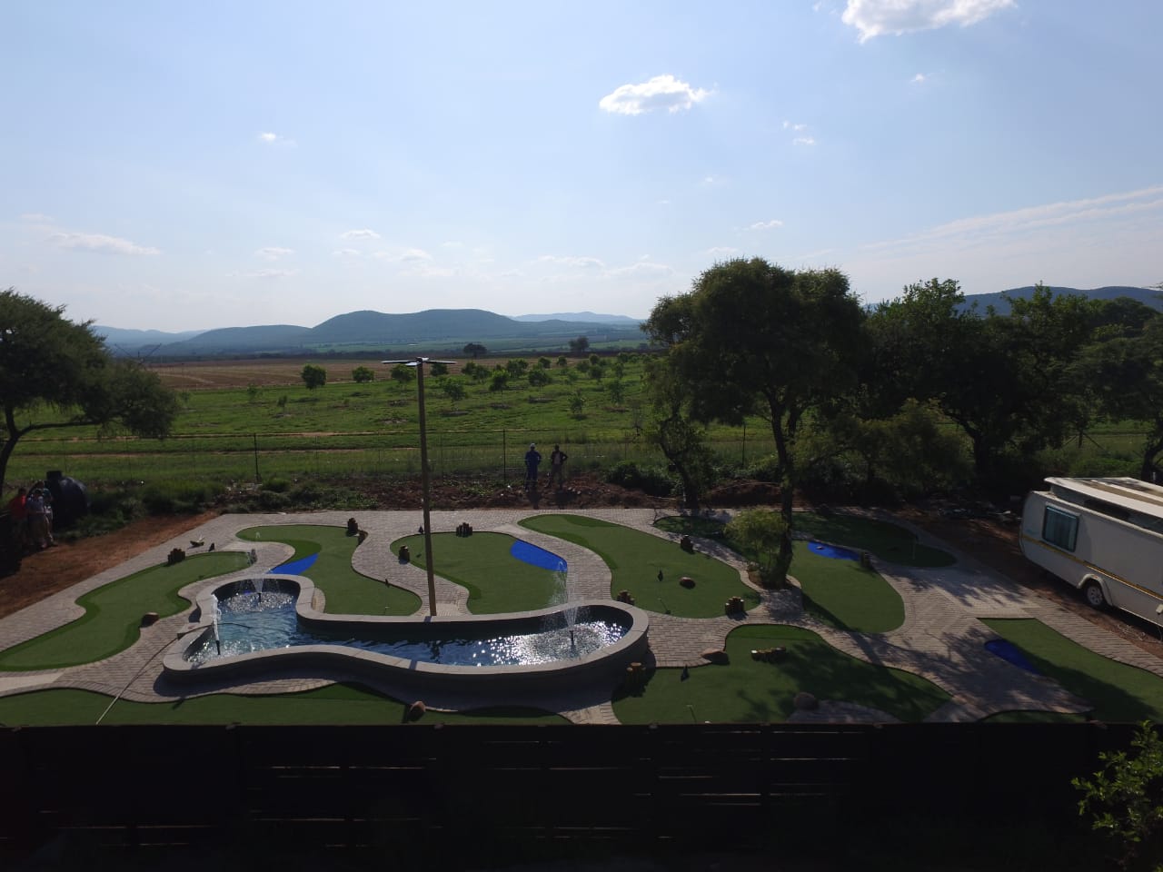 Artificial grass putt-putt and putting green